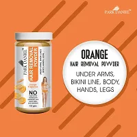 Natural Orange Fragrance Hair Removal Powder- For Easy Hair Removal Of Underarms, Hand, Legs And Bikini Line(Three in one Use) Combo PackOf 2 JarsOf 150gm (300gm)-thumb1