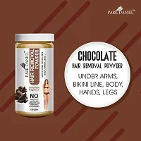 Natural Chocolate Fragrance Hair Removal Powder- For Easy Hair Removal Of Underarms, Hand, Legs And Bikini Line(Three in one Use) Combo PackOf 2 JarsOf 150gm (300gm)-thumb1