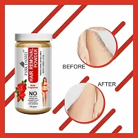 Natural Rose Fragrance Hair Removal Powder- For Easy Hair Removal Of Underarms, Hand, Legs And Bikini Line(Three in one Use) Combo PackOf 3 JarsOf 150gm (450gm)-thumb4