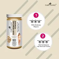 Natural Sandalwood Fragrance Hair Removal Powder- For Easy Hair Removal Of Underarms, Hand, Legs And Bikini Line(Three in one Use) Combo PackOf 3 JarsOf 150gm (450gm)-thumb2