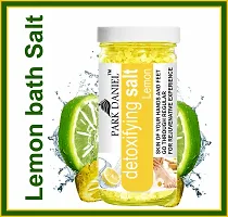 Premium Lemon Bath Salt- For Antioxidant And Skin Lightening -Pedicure And Manicure Salt Combo Pack Of 3 Jars of 200 gms(600 gms)-thumb3