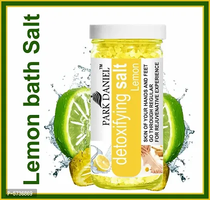 Premium Lemon Bath Salt- For Antioxidant And Skin Lightening -Pedicure And Manicure Salt Combo Pack Of 3 Jars of 200 gms(600 gms)-thumb4