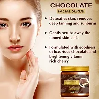 Premium Chocolate Facial Scrub- With Vitamin E And Sunscreen Effect-Deep Cleansing, Exfoliation, Pigmentation Removal, Softening And Smoothening, Replenishing And Rejuvenation(200 ml), Black-thumb2