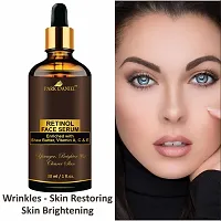 Premium Retinol Face Serum Enriched With Shea Butter, Vitamin A, C And E -For Younger, Brighter and Clearer Skin -Ideal For All Skin Type Combo Pack of 2 Bottle of 30 ML(60 ML)-thumb1