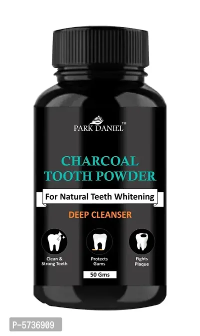 Charcoal Teeth Whitening Powder -Naturally Whiten Teeth, Removes Stains And Removes Bad Breath (50 Gms)-thumb0