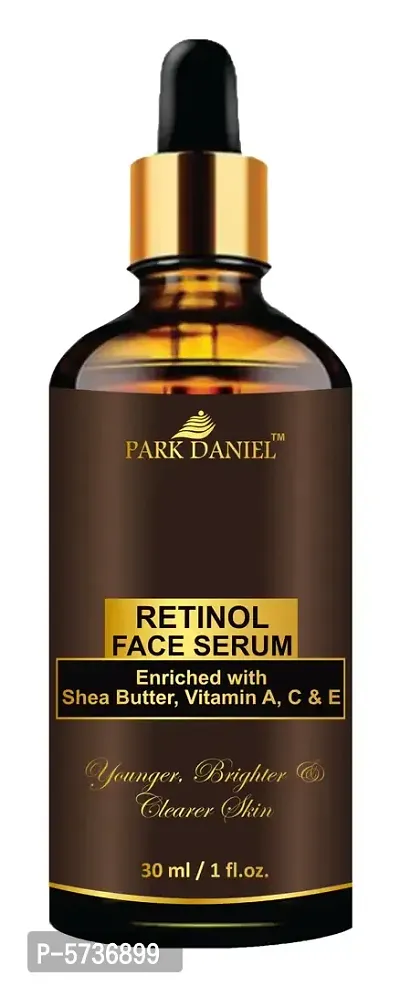 Premium Retinol Face Serum Enriched With Shea Butter, Vitamin A, C And E -For Younger, Brighter and Clearer Skin -Ideal For All Skin Type (30 ML), Black-thumb0