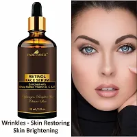 Premium Retinol Face Serum Enriched With Shea Butter, Vitamin A, C And E -For Younger, Brighter and Clearer Skin -Ideal For All Skin Type Combo Pack of 3 Bottle of 30 ML(90 ML)-thumb1