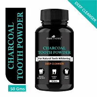 CharcoalTeeth Whitening Powder -Naturally Whiten Teeth, Removes Stains And Removes Bad Breath Combo Pack Of 3 Jars of 50 gms(150 gms)-thumb3