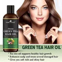 Green Tea Oil And Green Tea Shampoo Combo Pack Of 2 bottle of 100 ml(200 ml)-thumb2