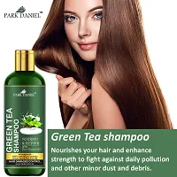 Green Tea Oil And Green Tea Shampoo Combo Pack Of 2 bottle of 100 ml(200 ml)-thumb3