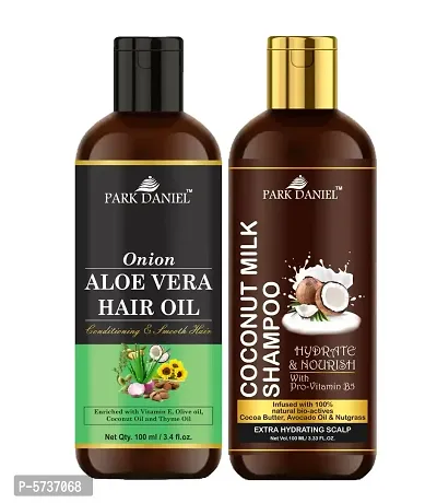 Aloe Vera Oil And Coconut Shampoo Combo Pack Of 2 bottle of 100 ml(200 ml)