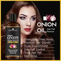 Pure and Natural Onion Oil And Green Tea Shampoo Hair Care Combo Pack Of 2 bottle of 200 ml(400 ml)-thumb1