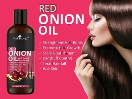 Pure and Natural Red Onion Oil And Coconut Shampoo Hair Care Combo Pack Of 2 bottle of 200 ml(400 ml)-thumb1