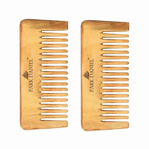 Natural, Ecofriendly & Handmade Neem Wooden Comb Combo