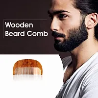 Handcrafted Wooden Beard Comb- Compact And Light Weight ( 1 Pc.)-thumb3