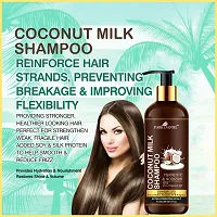 100% Natural Coconut Shampoo-For Hair Nourishment and Hair Growth Combo Pack 2 Bottle of 200 ml(400 ml)-thumb2