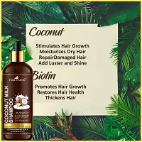 100% Natural Coconut Shampoo-For Hair Nourishment and Hair Growth Combo Pack 3 Bottle of 200 ml(600 ml)-thumb1