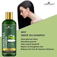 100% Natural Green Tea Shampoo -For Damage Hair Control(100 ml)-thumb3