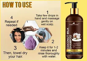 100% Natural Coconut Shampoo-For Hair Nourishment and Hair Growth Combo Pack 3 Bottle of 200 ml(600 ml)-thumb3