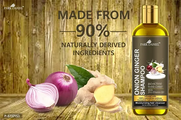 100% Natural Onion Ginger Shampoo-For Hair Nourishment and Moisturizing (100 ml)-thumb4