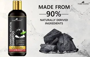 100% Natural Charcoal Keratin Shampoo - An Daily Care Shampoo Combo Pack 2 Bottle of 100 ml(200 ml)-thumb3