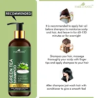 100% Natural Green Tea Shampoo -For Damage Hair Control Combo Pack 2 Bottle of 200 ml(400 ml)-thumb1