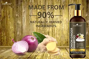 100% Natural Onion Ginger Shampoo-For Hair Nourishment and Moisturizing Combo Pack 3 Bottle of 200 ml(600 ml)-thumb3