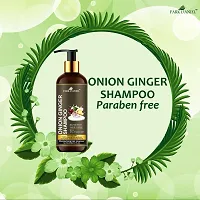 Premium Pure and Natural Onion Blackseed Shampoo And Onion Ginger Shampoo Combo Pack Of 2 bottle of 200 ml(400 ml)-thumb3