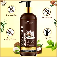 Premium Pure and Natural Onion Blackseed Shampoo And Coconut Milk Shampoo Combo Pack Of 2 bottle of 200 ml(400 ml)-thumb3