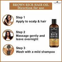 Premium Brown Rice Hair Oil Enriched With Vitamin E - For Strength and Hair Growth(120 ml)-thumb2