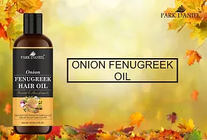 Premium Onion Fenugreek Hair Oil Enriched With Vitamin E-For Hair Growth and Shine Combo Pack 2 Bottle of 60 ml (120 ml)-thumb4