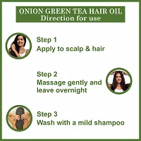 Premium Onion Green Tea Hair Oil Enriched With Vitamin E -For Hair Fall Control (100 ml)-thumb4