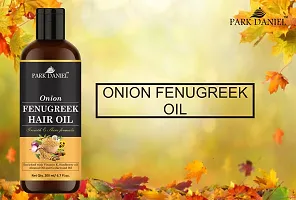 Premium Onion Fenugreek Hair Oil Enriched With Vitamin E - For Hair Growth and Shine Combo Pack 2 Bottle of 200 ml (400 ml)-thumb4