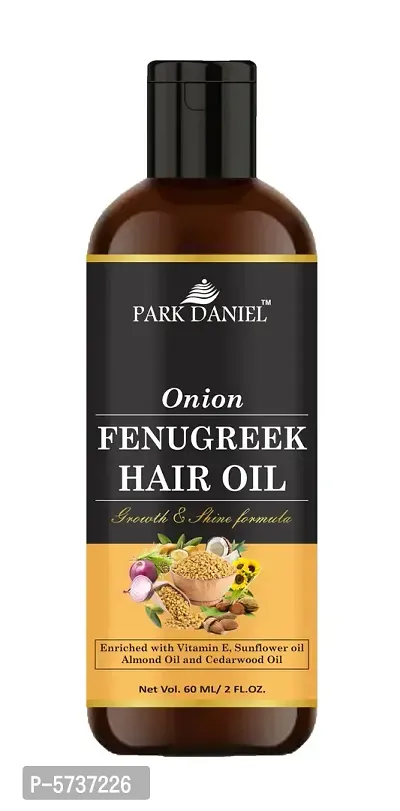 Premium Onion Fenugreek Hair Oil Enriched With Vitamin E -For Hair Growth and Shine (60 ml)-thumb0