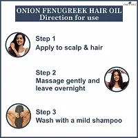 Premium Onion Fenugreek Hair Oil Enriched With Vitamin E -For Hair Growth and Shine (60 ml)-thumb3