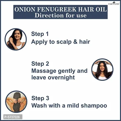 Premium Onion Fenugreek Hair Oil Enriched With Vitamin E -For Hair Growth and Shine (60 ml)-thumb4