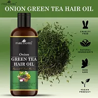 Premium Onion Green Tea Hair Oil Enriched With Vitamin E - For Hair Fall Control (60 ml)-thumb3