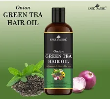 Premium Onion Green Tea Hair Oil Enriched With Vitamin E - For Hair Fall Control (60 ml)-thumb1