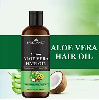 Premium Onion Aloe Vera Hair Oil Enriched With Vitamin E - For Conditioning and Smooth Hair (100 ml)-thumb3