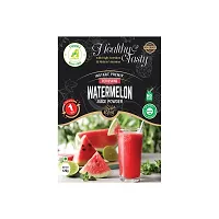 Minnitz All Natural | No Artificial Colour | No Preservatives | Drink Anytime  We offer 100% natural Instant Watermelon Premix Powder which is ready in a minute. It is easy to make just ad (Pack of 2)-thumb1