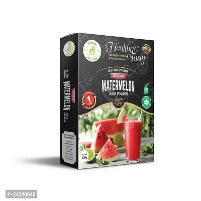 Minnitz All Natural | No Artificial Colour | No Preservatives | Drink Anytime  We offer 100% natural Instant Watermelon Premix Powder which is ready in a minute. It is easy to make just ad (Pack of 2)-thumb3