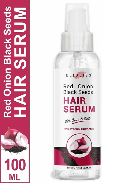 Elibliss Red Onion Black Seeds Hair Serum For Silky and Smooth Hair