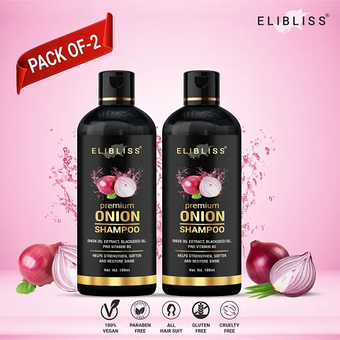 Elibliss Premium Onion Shampoo For Hair Regrowth And Hair Fall Control