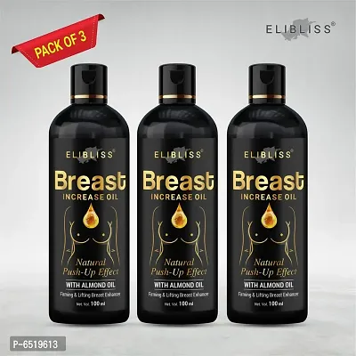 Elibliss Toning and Breast Massage Oil For Women Pack Of 3