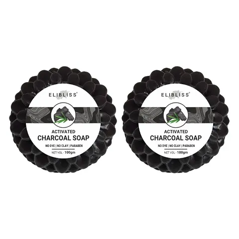 Elibliss Deep Cleaning and Exfoliating Activated Charcoal Soaps