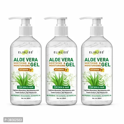 Aloe Vera Gel for Softening, Smoothening Skin, Skin Hydration and Brightening(pack of 3)