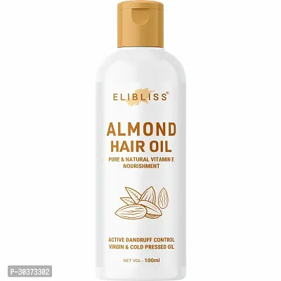 Elibliss Almond Hair Oil for Hair Thickening, Stress Relief, Lustre  Shine 100ml-thumb0