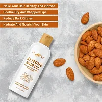 Elibliss Almond Hair Oil for Hair Growth, Healthy Scalp  Hair Strengthening(pack of 2)-thumb1