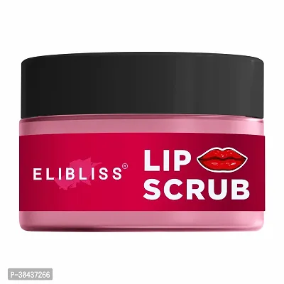 Elibliss Strawberry Lip Exfoliating Scrub for Dark, Dry  Chapped Lip 15gm-thumb0