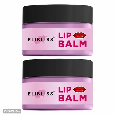 Elibliss Nourishing Tinted Natural Lip Balm with Vitamin E and Strawberry (Pack of 2)